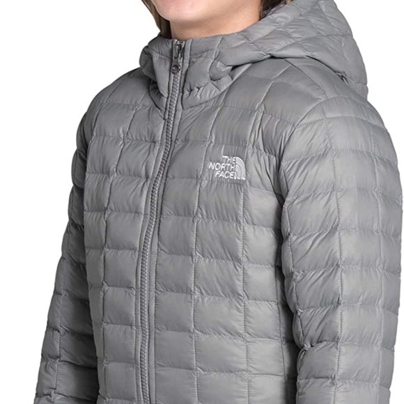 🆕The North Face Girls' Thermoball Eco Parka, SM (7/8)-Meld Grey, Brand NEW, Aut - Picture 3 of 14